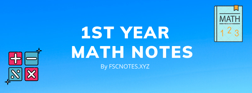1st Year Math Notes