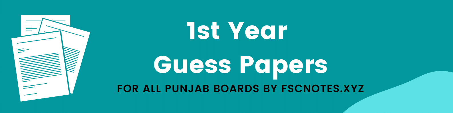 1st Year Guess Papers 2021